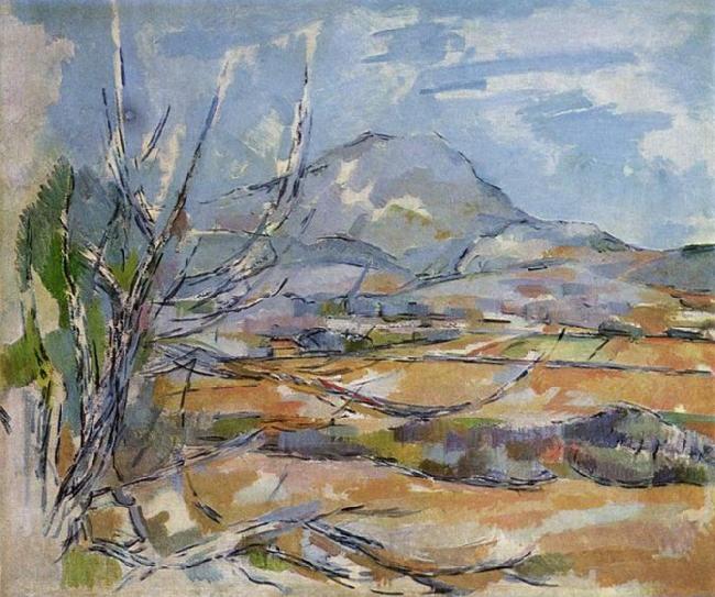 Paul Cezanne Mont Sainte-Victoire Norge oil painting art